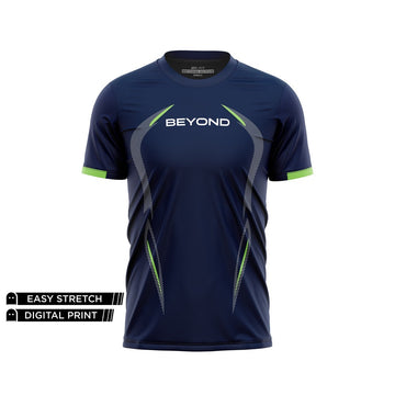 BEYOND - NAVY DRY ZONE  DRY FIT TEE