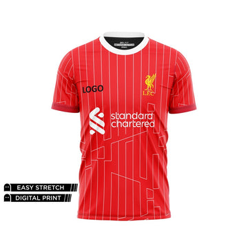 FOOTBALL TEE - M SALAH LIVERPOOL HOME JERSEY NEWURG