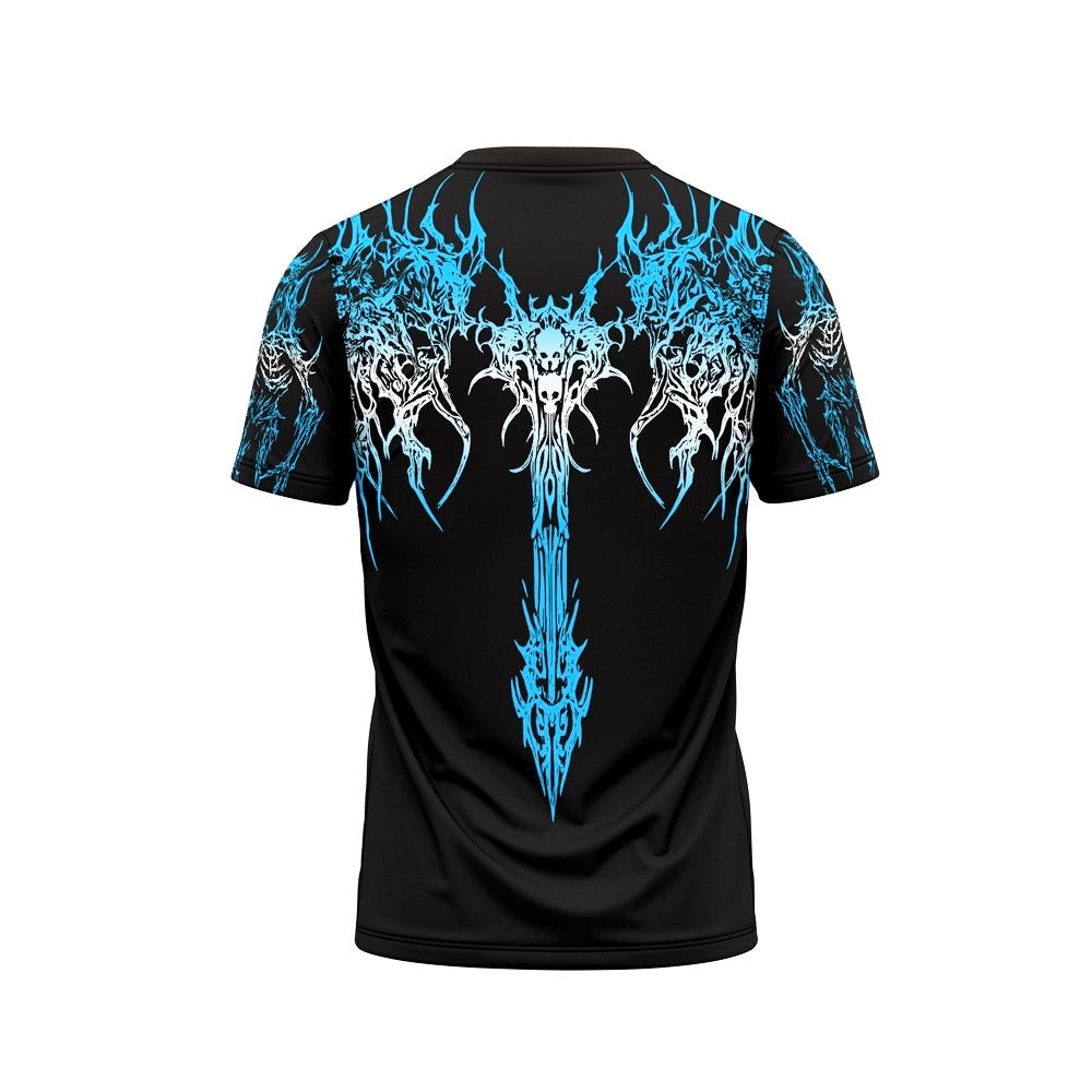 BEYOND BLUE INFERNAL SPINE DRY-FIT TEE NEWURG