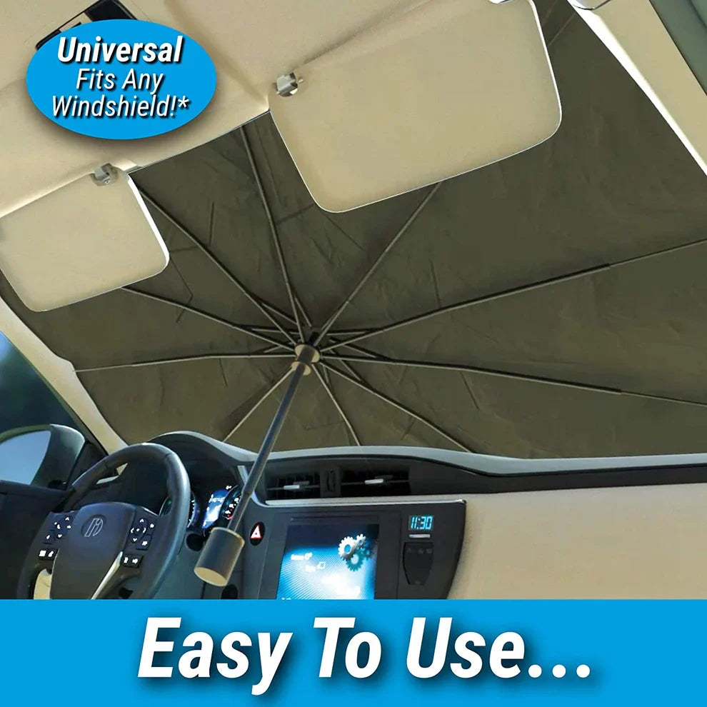 Car Windshield Sun Shade | واقي شمس للزجاج الأمامي للسيارة - UV Protection & Heat Blocker