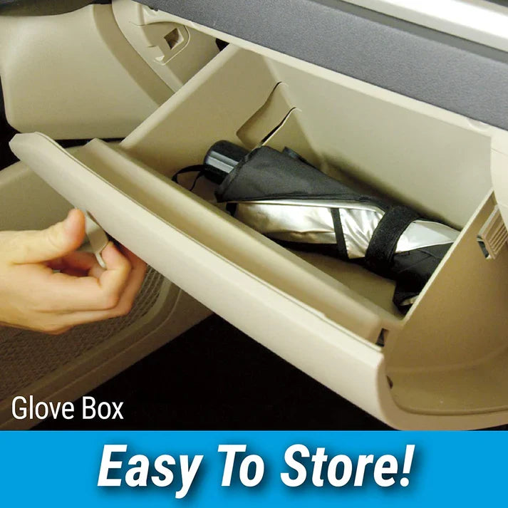 Car Windshield Sun Shade | واقي شمس للزجاج الأمامي للسيارة - UV Protection & Heat Blocker