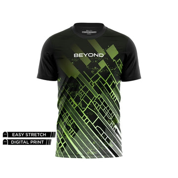 BEYOND - BLAZING PATTERN DRY-FIT TEE