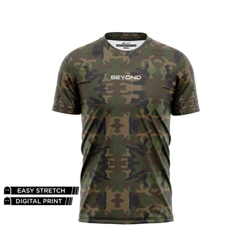 BEYOND BATTLE GREEN CAMO DRY-FIT TEE NEWURG