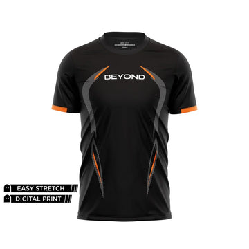 BEYOND - BLACK DRY ZONE  DRY FIT TEE