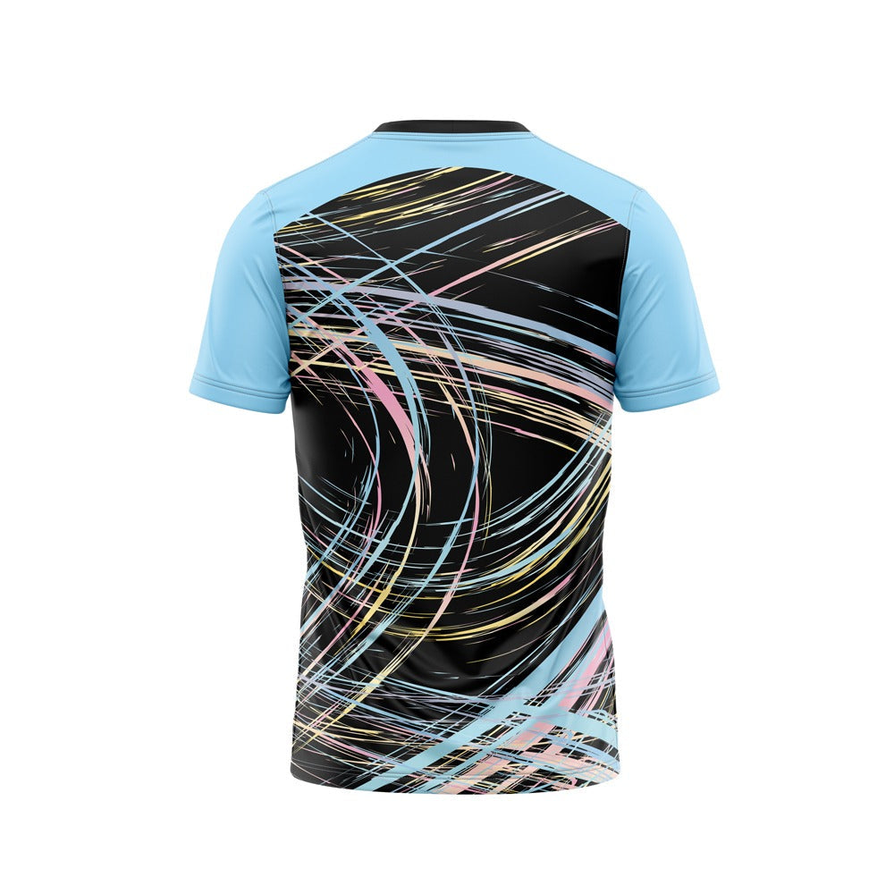 BEYOND - MULTICOLOR LINES DRY FIT TEE