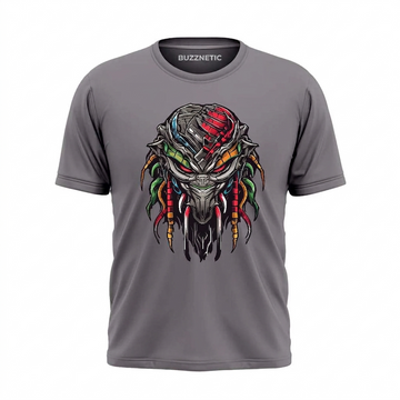 Mecha Head | Round Neck T-Shirt for Men