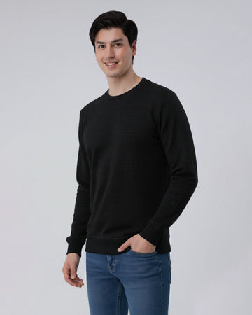 Black Stretch Textured F/S